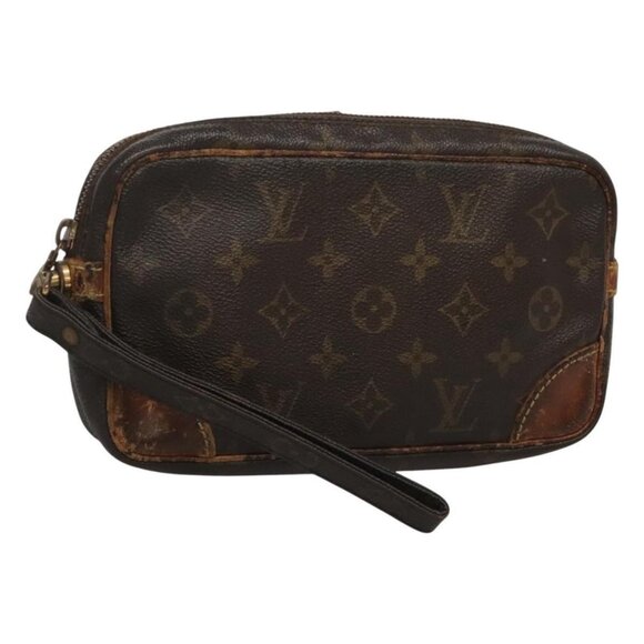 LOUIS VUITTON Monogram Marly Dragonne PM Clutch Bag - Picture 2 of 16